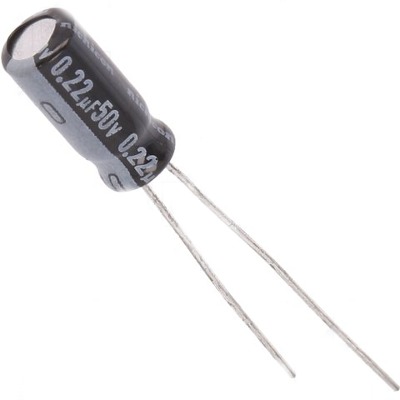 5 x Aluminum Electrolytic Capacitor 0.22uF 50V 5x11mm Nichicon