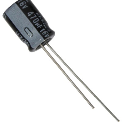 [RAW] 1 x Aluminum Electrolytic Capacitor 470uF 16V 8x11mm Nichicon