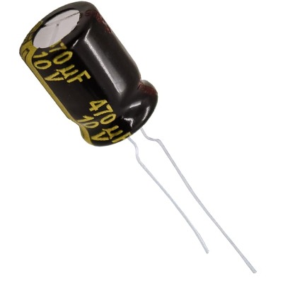 [RAW] 1 x Aluminum Electrolytic Capacitor 470uF 10V 20% 8x11.5mm FM Radial Panasonic - EEU-FM1A471