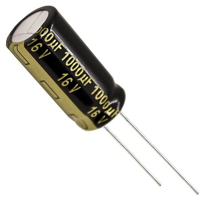 [RAW] 1 x Aluminum Electrolytic Capacitor 1000uF 16V 20% 10x20mm FM Radial Panasonic - EEU-FM1C102B