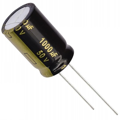 [RAW] 1 x Aluminum Electrolytic Capacitor 1000uF 50V 20% 16x25mm FM Radial Panasonic - EEU-FM1H102