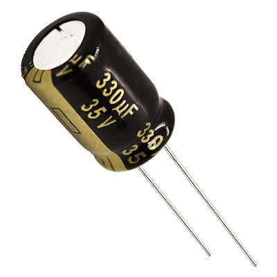 [RAW] 1 x Aluminum Electrolytic Capacitor 330uF 35V 20% 10x16mm FM Radial Panasonic - EEU-FM1V331