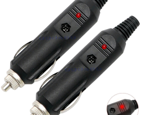 2 x 12V Car Cigarette Lighter Plug Connector