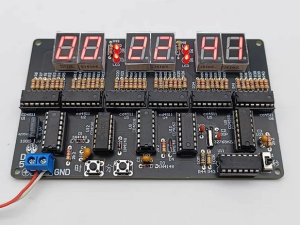 6-bit Digital Circuit Clock DIY Electronic Clock - Teaching Kit