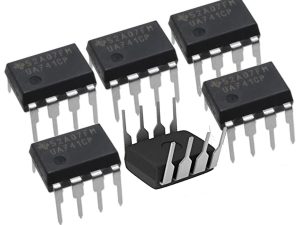 6 x Texas Instruments UA741CP IC OPAMP GP 1MHZ SGL LP 8DIP 741 UA741, Operational Amplifier